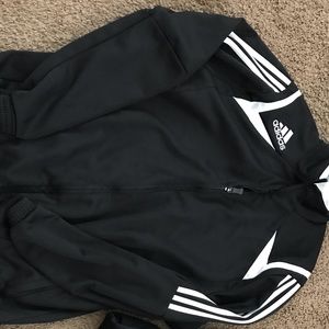 Adidas jacket tag cut out fits like an XL